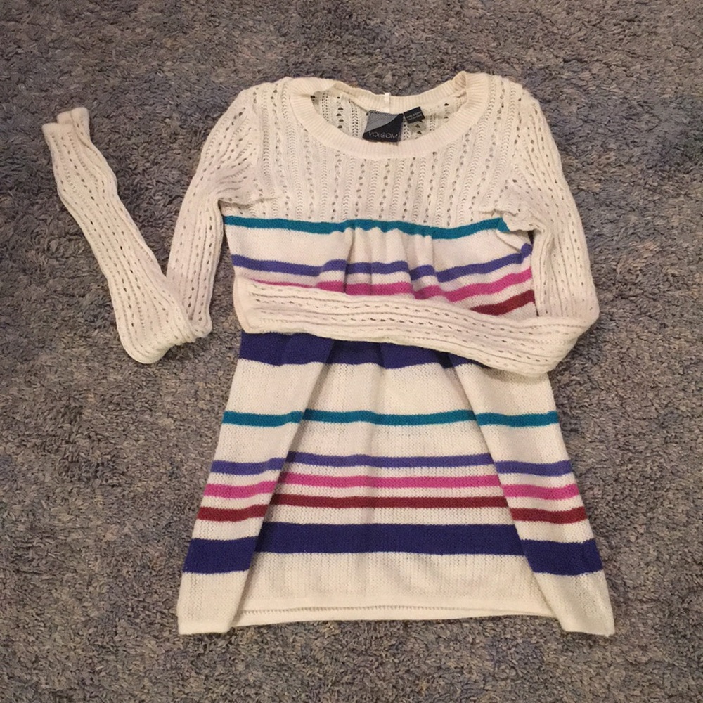🖤Striped Cream Sweater